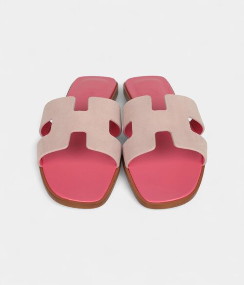 Hermès Oran Sandals Rose Porcelaine 40 EU