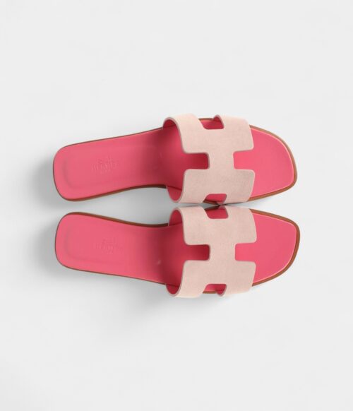 Hermès Oran Sandals Rose Porcelaine 40 EU