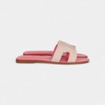 Hermès Oran Sandals Rose Porcelaine 40 EU