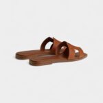 Hermès Oran Sandals Slide Slippers Women's Brown