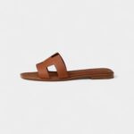 Hermès Oran Sandals Slide Slippers Women's Brown