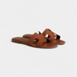 Hermès Oran Sandals Slide Slippers Women's Brown