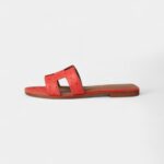 Hermès Oran Sandals Slide Slippers Women's Red