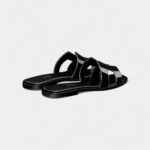 Hermès Oran Sandals Slippers Women's Bright Black