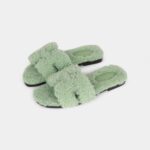 Hermès Oran Sandals Jaune Curcuma Ostrich 37