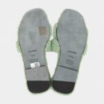 Hermès Oran Sandals Vert D'eau Woolskin 37.5