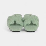Hermès Oran Sandals Vert D'eau Woolskin 41
