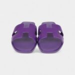 Hermès Oran Sandals Violet Majorette Calfskin 38.5 EU