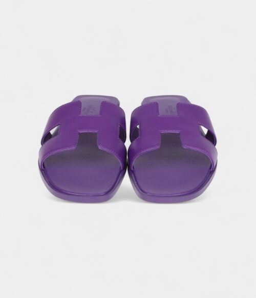 Hermès Oran Sandals Violet Majorette Calfskin 38.5 EU
