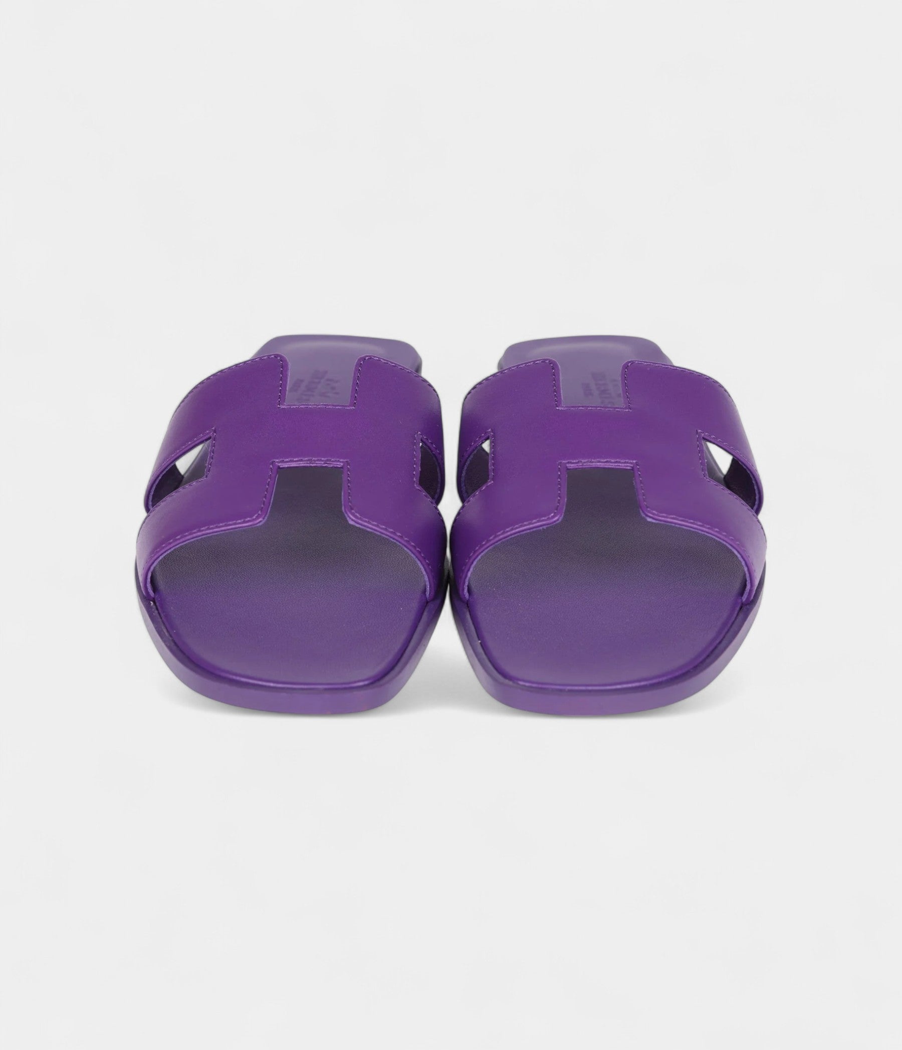 Hermès Oran Sandals Violet Majorette Calfskin 38.5 EU