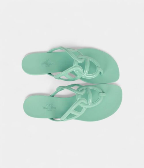 Hermès Oran Sandals White Box Calfskin 38 EU