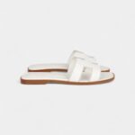 Hermès Oran Sandals White Box Calfskin 39 EU