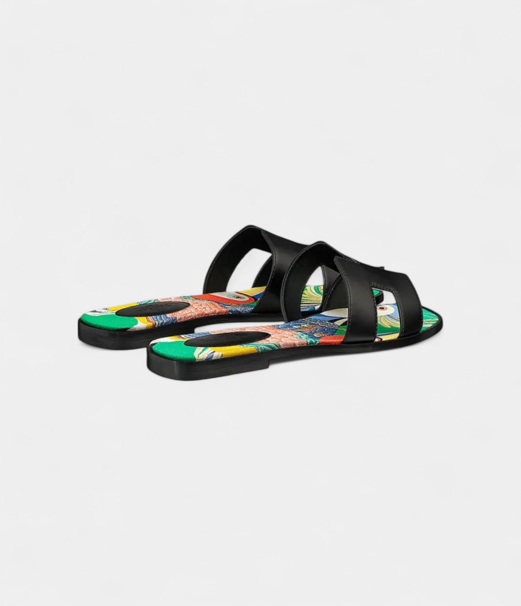 HermesOranSandalsforSlideWomen_Black_Green_3.jpg Hermès Oran Sandals for Slide Women – Black & Green