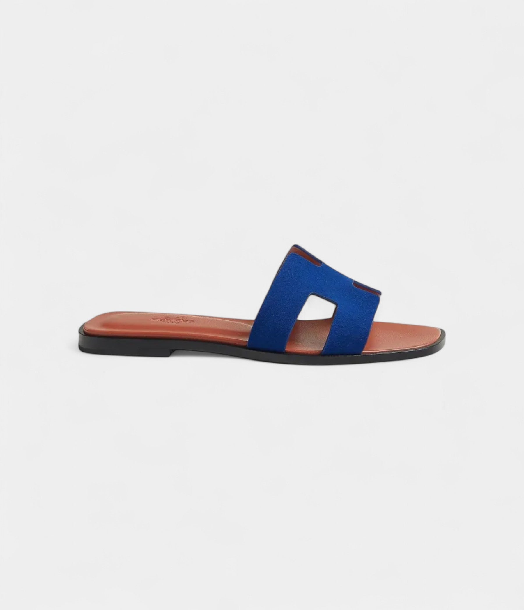Hermès Oran Sandals for Women In Abrasion Resistant Dark Blue