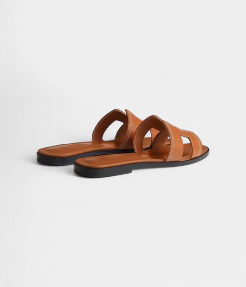 Hermès Oran Sandals for Women In Brown & Genuine Leather