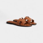 Hermès Oran Sandals for Women In Brown & Genuine Leather