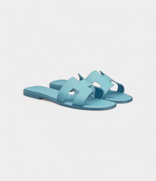 Hermès Oran Sandals for Women In Dorset Blue
