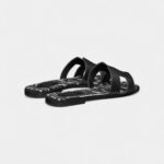 Hermès Oran Sandals for Women In Graffiti Black & Cow Leather