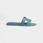 Hermès Oran Sandals for Women In Muted Teal