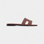 Hermès Oran Sandals for Women In Odor-Resistant Red