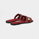 Hermès Oran Sandals for Women In Odor-Resistant Red