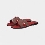 Hermès Oran Sandals for Women In Odor-Resistant Red