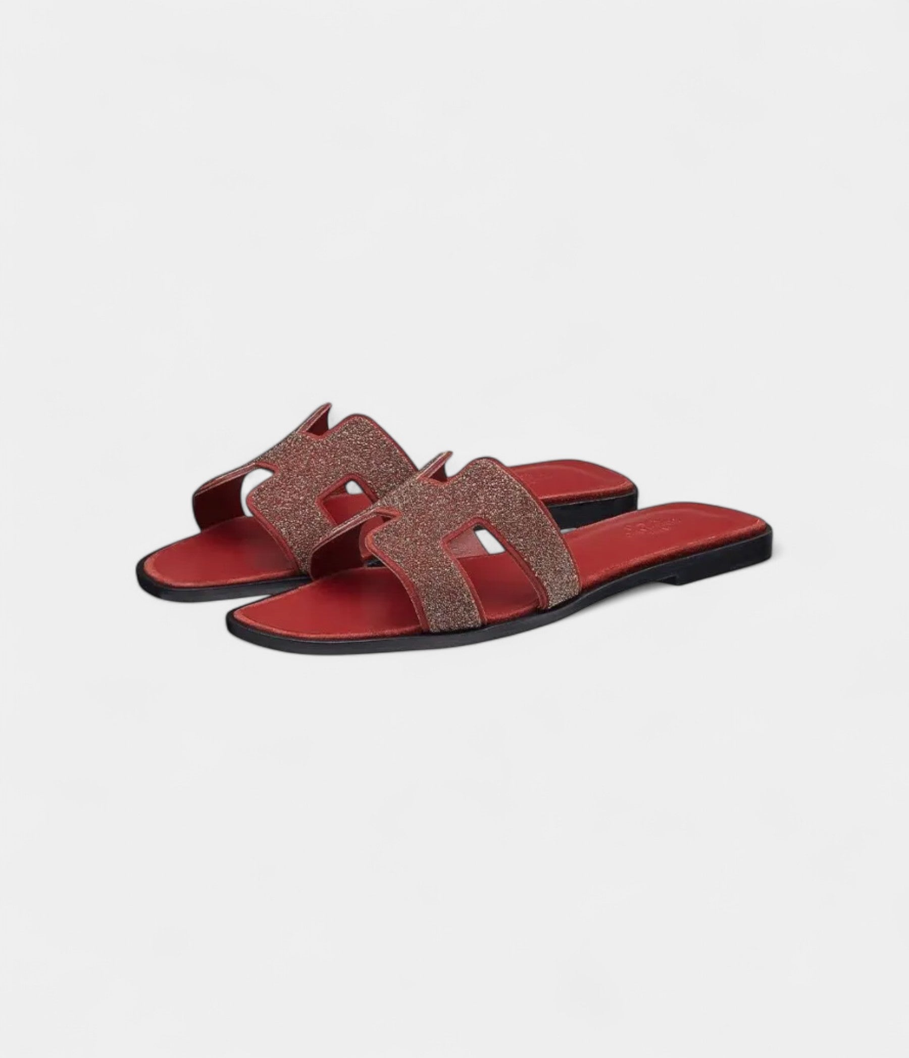 Hermès Oran Sandals for Women In Odor-Resistant Red
