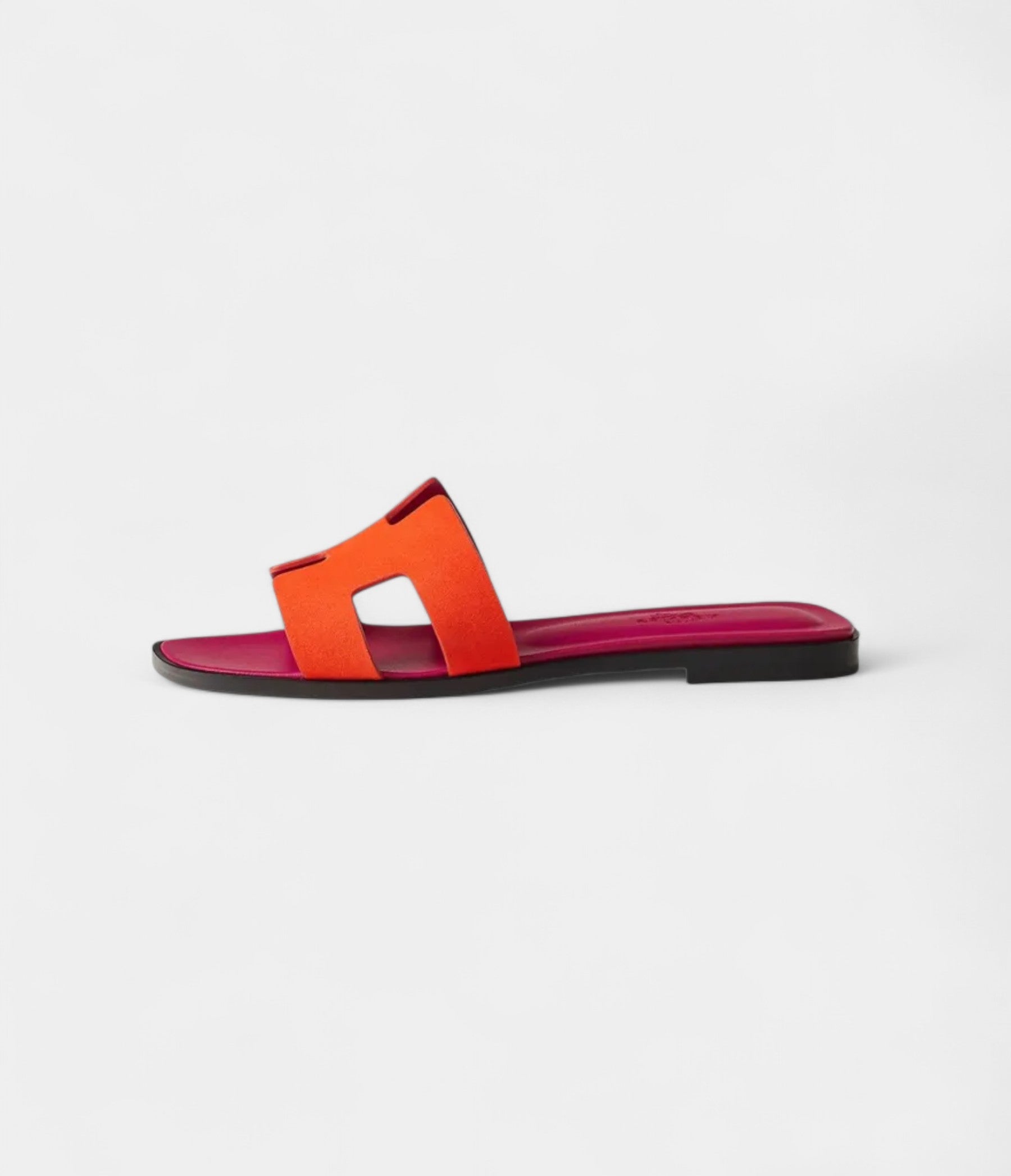 HermesOranSandalsforWomenInOrangeSynthetiqueSuedeGoatskin_5.jpg Hermès Oran Sandals for Women In Orange Synthetique Suede Goatskin