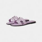Hermès Oran Sandals for Women In Pastel Purple
