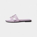 Hermès Oran Sandals for Women In Pastel Purple