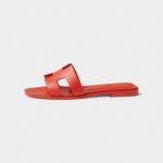 Hermès Oran Sandals for Women In Red & Watermelon Red