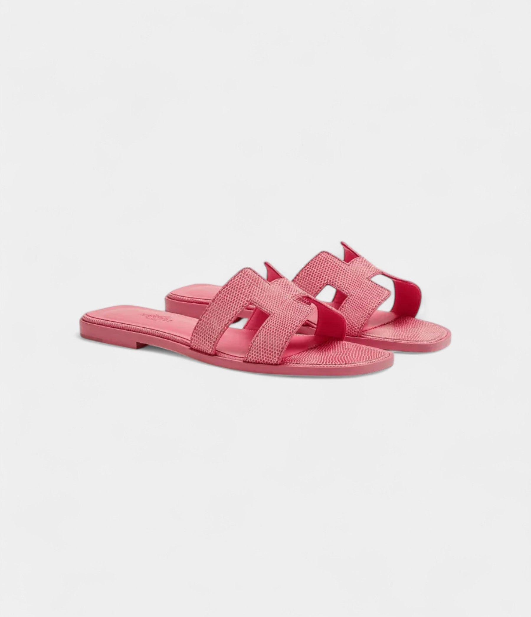 Hermès Oran Sandals for Women In Rose Pink Leather