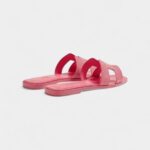 Hermès Oran Sandals for Women In Rose Pink Leather