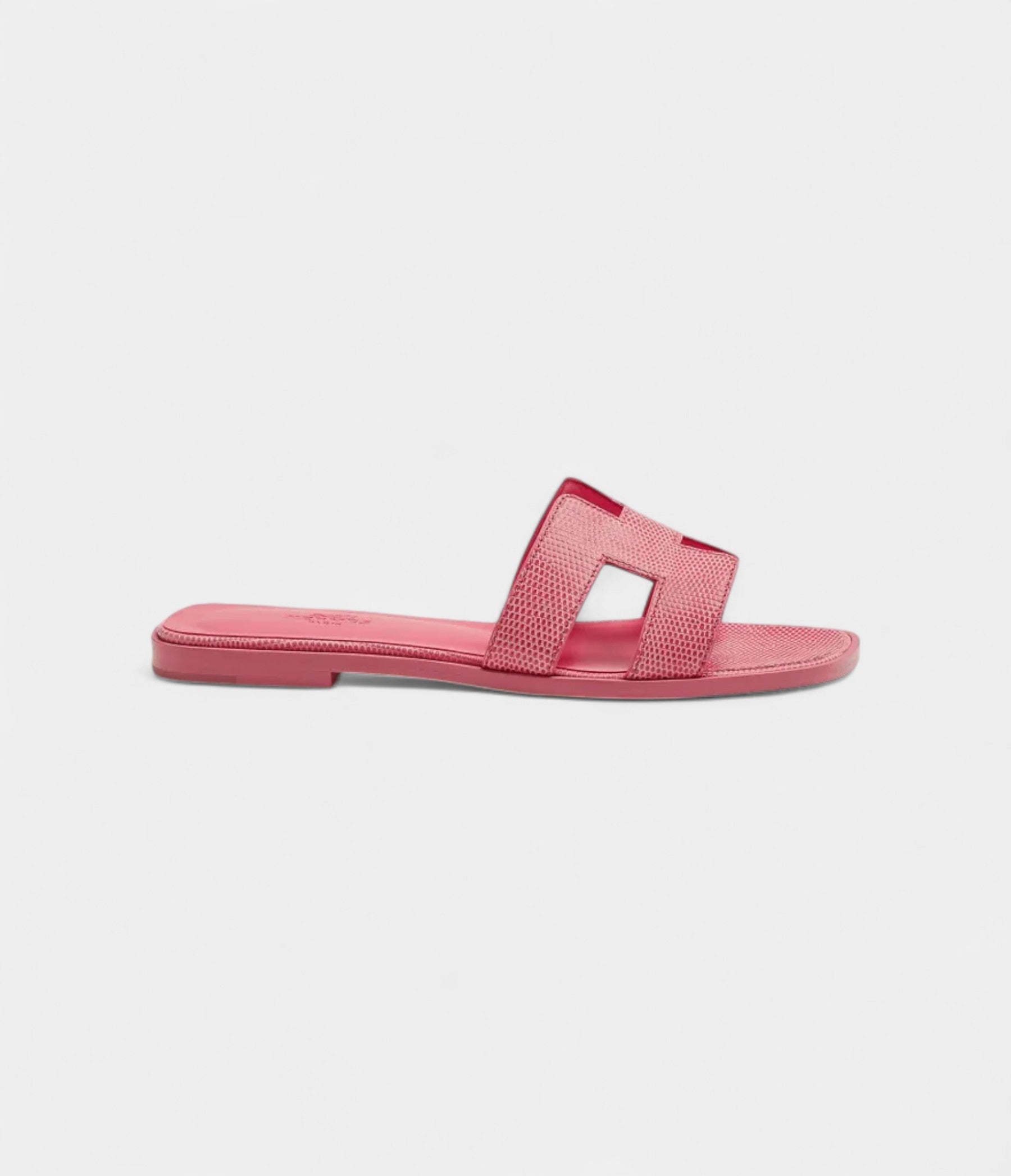 Hermès Oran Sandals for Women In Rose Pink Leather
