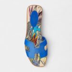Hermès Oran Sandals for Women In Shanxiaba Island Blue