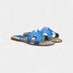 Hermès Oran Sandals for Women In Shanxiaba Island Blue