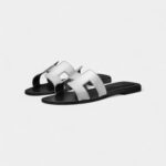 Hermès Oran Sandals for Women In Silver
