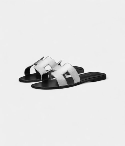 Hermès Oran Sandals for Women In Silver