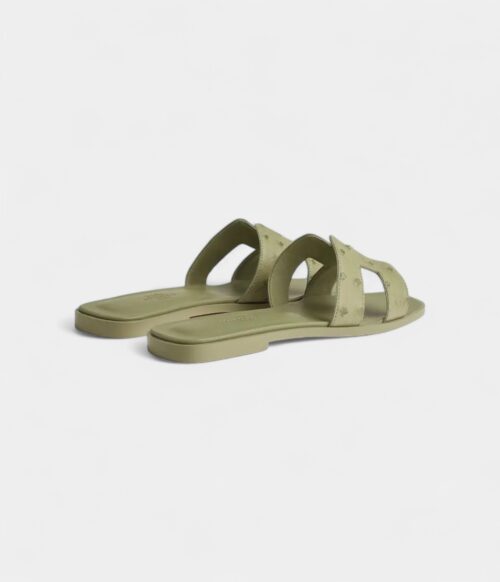 Hermès Oran Sandals for Women In Summer Edition light Olive Green