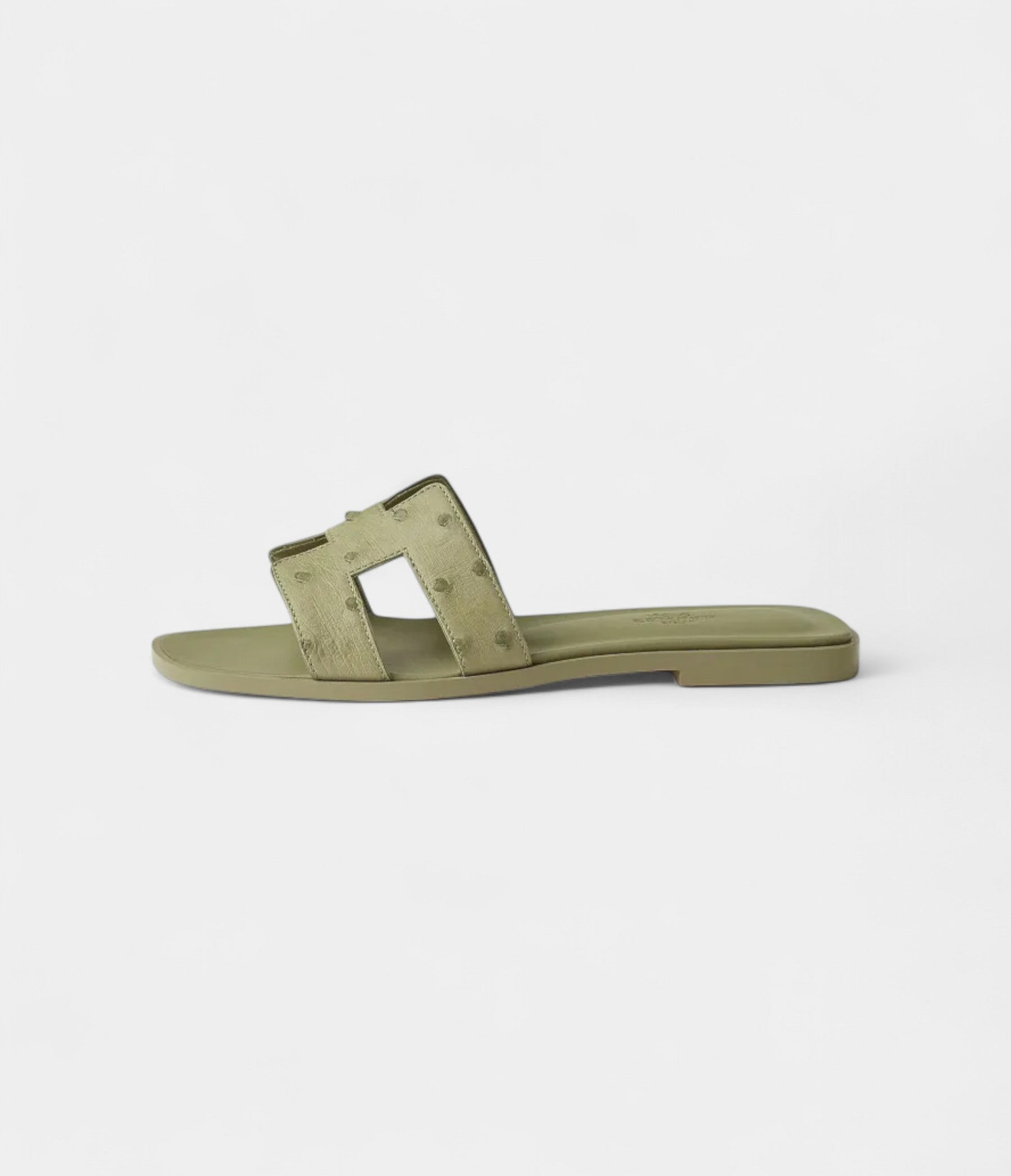 Hermès Oran Sandals for Women In Summer Edition light Olive Green