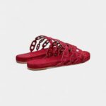 Hermès Oran Sandals for Women In Summer Resistant Leather with Red