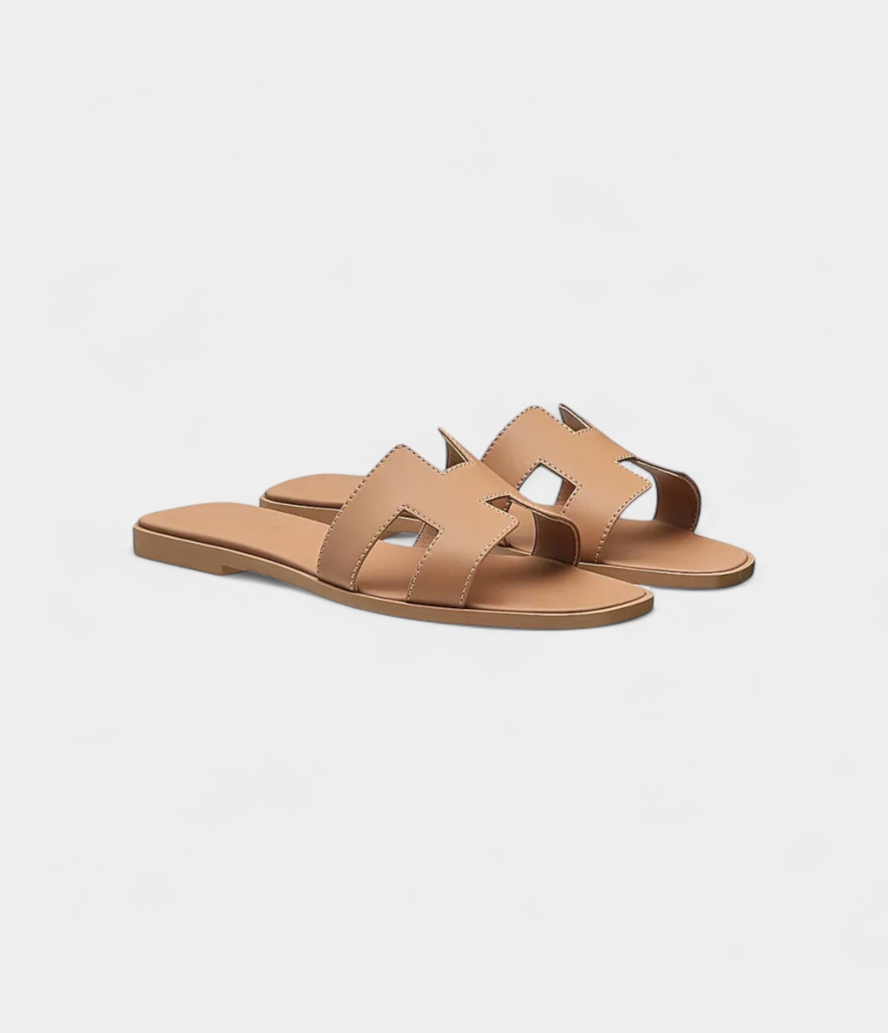 Hermès Oran Sandals for Women In Summer Slip-Resistant Coffee