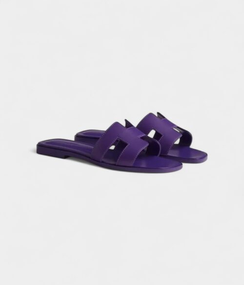 Hermès Oran Sandals for Women In Summer Slip-Resistant Purple