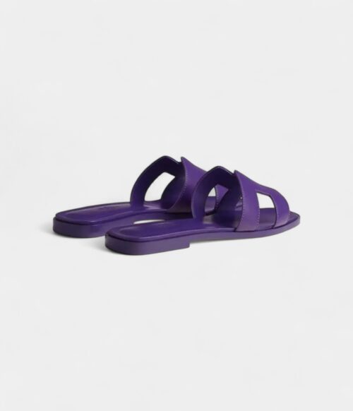 Hermès Oran Sandals for Women In Summer Slip-Resistant Purple