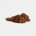 Hermès Oran Sandals for Women In Winter Abrasion-Resistant Brown