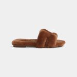 Hermès Oran Sandals for Women In Winter Abrasion-Resistant Brown