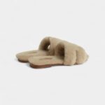 Hermès Oran Sandals for Women In Winter Slip-Resistant Beige