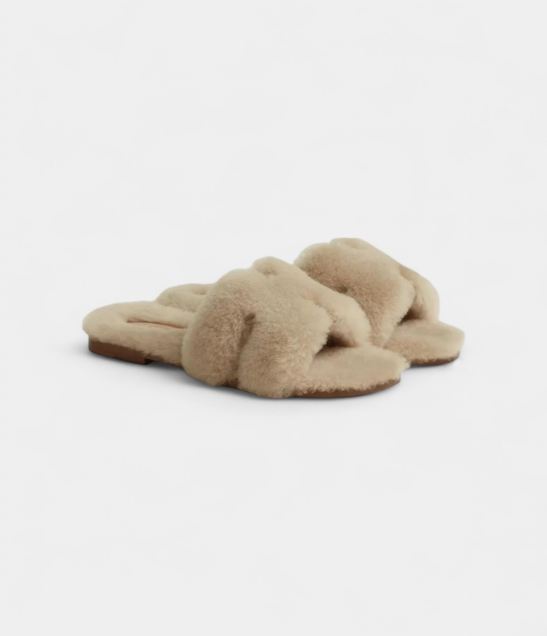 Hermès Oran Sandals for Women In Winter Slip-Resistant Beige