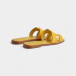 Hermès Oran Sandals for Women – Spring & Summer Edition in Yellow Leather