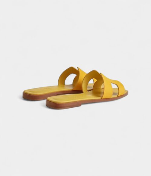 Hermès Oran Sandals for Women – Spring & Summer Edition in Yellow Leather
